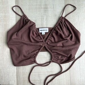 superdown strappy cami top